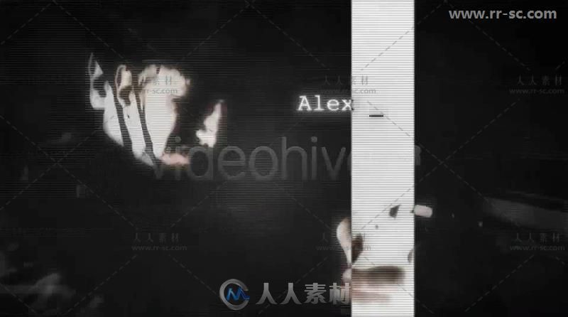 震撼信号故障效果动作电影标题动画展示视频包装AE模板 Videohive The Action Titl...