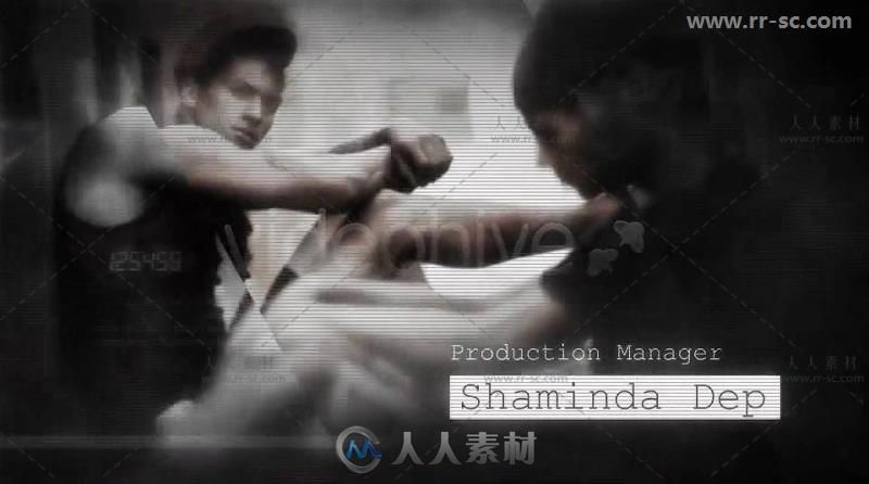 震撼信号故障效果动作电影标题动画展示视频包装AE模板 Videohive The Action Titl...