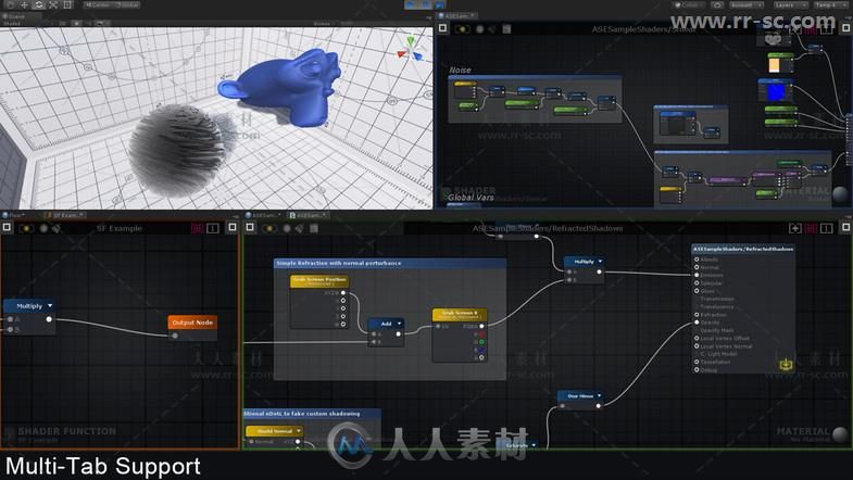 着色器创建工具脚本编辑器扩充Unity素材资源