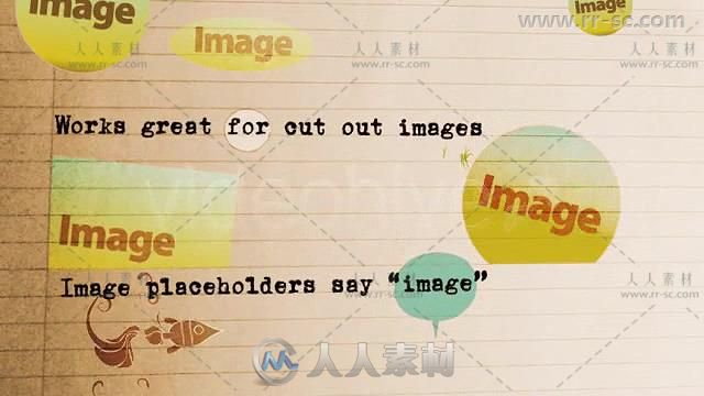 独特的学校素描涂鸦绘图定格手写文字动画AE模板 Videohive Stop Motion School Pap...