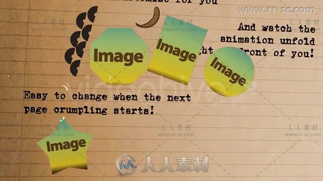 独特的学校素描涂鸦绘图定格手写文字动画AE模板 Videohive Stop Motion School Pap...