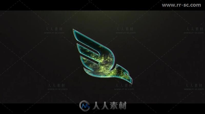 震撼数字涡流标志科技感穿梭展示Logo演绎AE模板 Videohive Digital Vortex Logo 2...