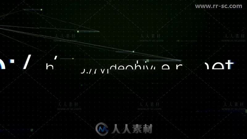 高科技故障效果标志展示Logo演绎AE模板 Videohive Hi-Tech Glitch Logo Reveal 11...