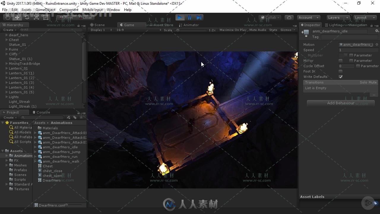 Unity游戏动画基础核心训练视频教程 UNITY ANIMATION FUNDAMENTALS