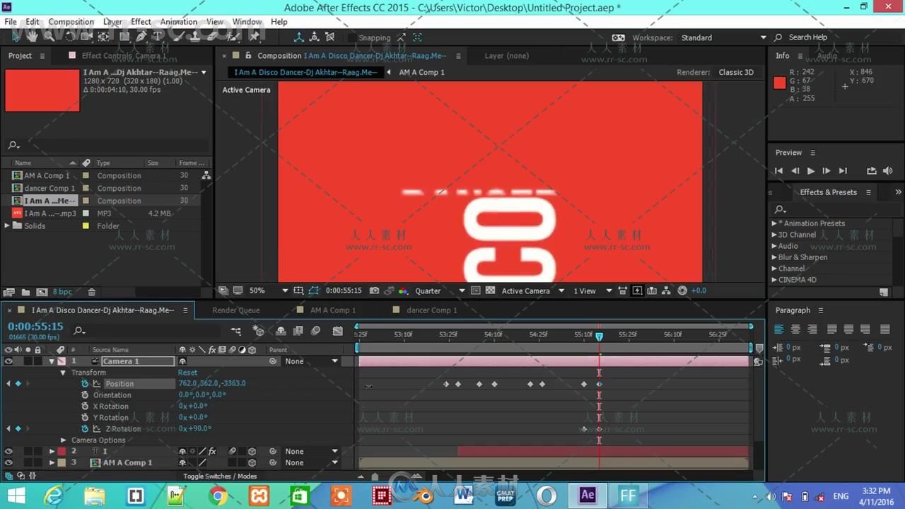 AE文本图形排版动画实例训练视频教程 UDEMY AFTER EFFECTS :CREATE COOL MOTION GR...