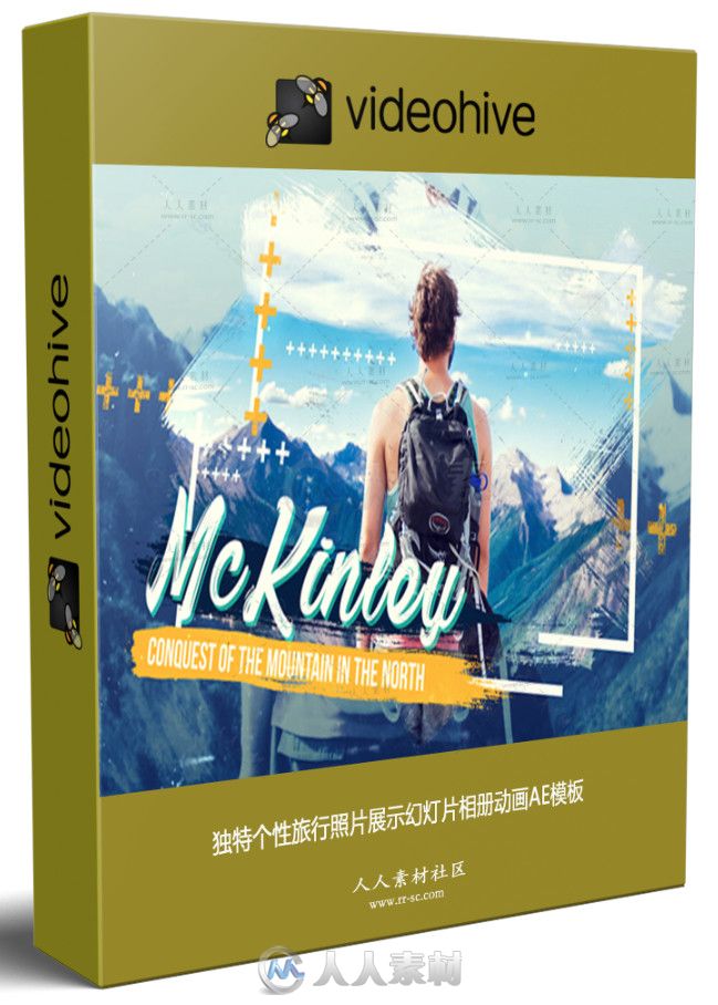 独特个性旅行照片展示幻灯片相册动画AE模板 Videohive Spirit Of Travel Slidesh...