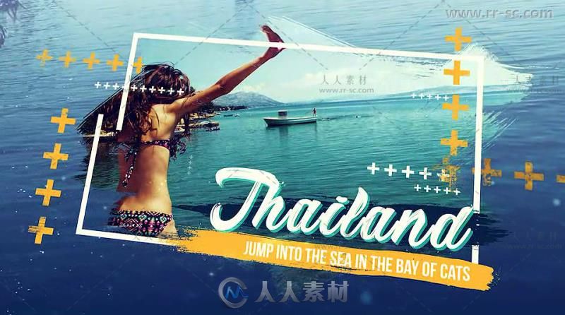 独特个性旅行照片展示幻灯片相册动画AE模板 Videohive Spirit Of Travel Slidesh...