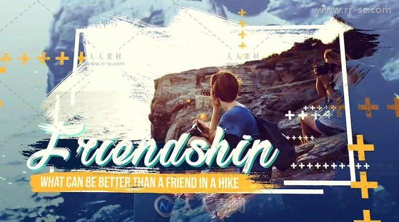 独特个性旅行照片展示幻灯片相册动画AE模板 Videohive Spirit Of Travel Slidesh...