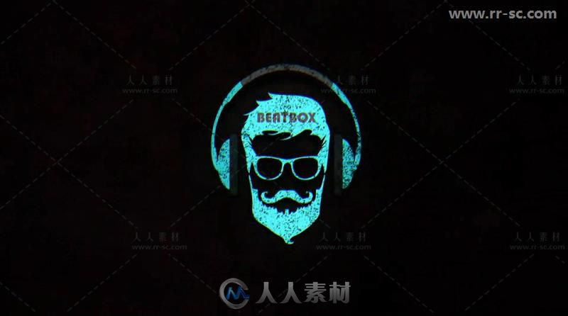 独特个性信号损坏故障标志展示Logo演绎AE模板 Videohive Glitch logo 19910641