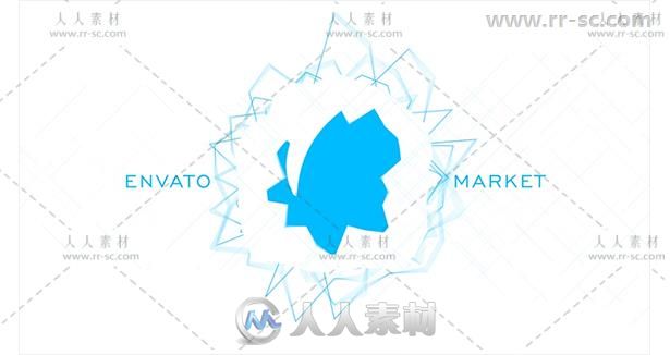 创意动感抽象标志展示Logo演绎AE模板 Videohive Logo 19253487