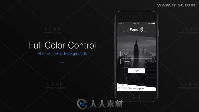 三维苹果手机界面APP应用程序演示套件AE模板 Videohive The7 - App Presentati...