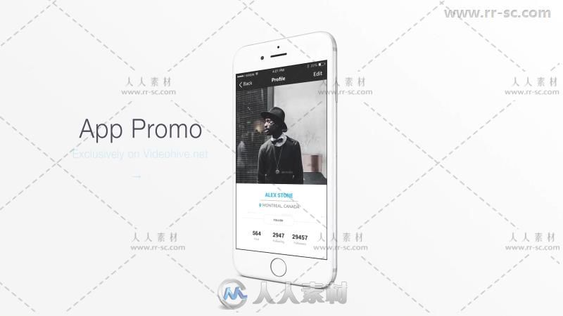 三维苹果手机界面APP应用程序演示套件AE模板 Videohive The7 - App Presentati...