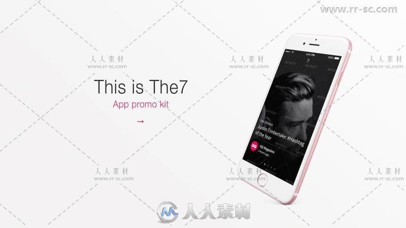 三维苹果手机界面APP应用程序演示套件AE模板 Videohive The7 - App Presentati...