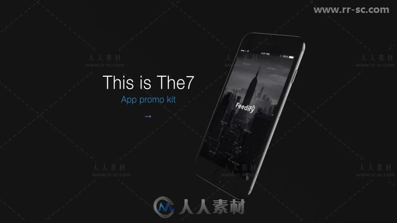 三维苹果手机界面APP应用程序演示套件AE模板 Videohive The7 - App Presentati...