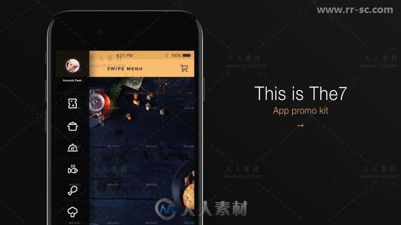 三维苹果手机界面APP应用程序演示套件AE模板 Videohive The7 - App Presentati...