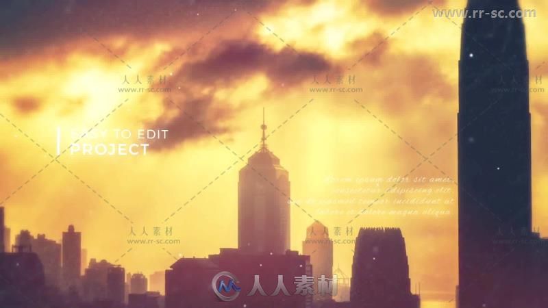 干净优雅美丽的图文展示幻灯片相册动画AE模板 Videohive Clean Slideshow 20729487