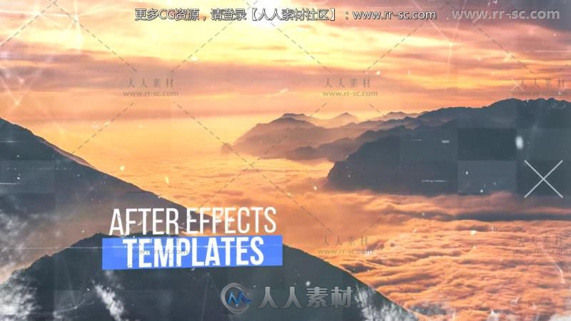 美丽独特水墨晕开照片展示幻灯片相册动画AE模板 Videohive Ink Slideshow 19740122