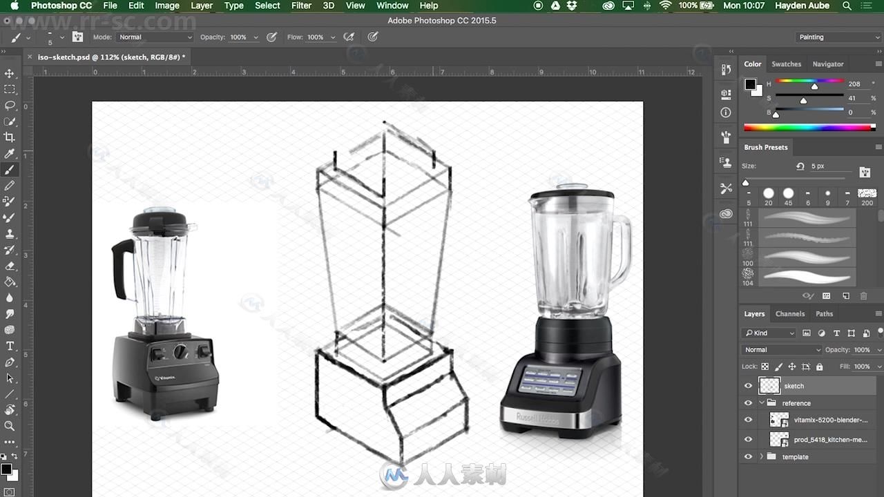 Isometric等距立体卡通风格设计训练视频教程