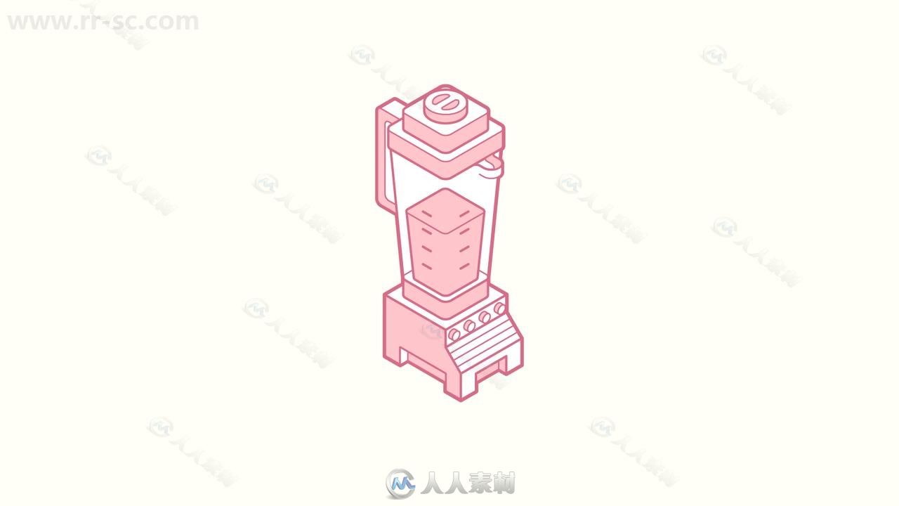 Isometric等距立体卡通风格设计训练视频教程