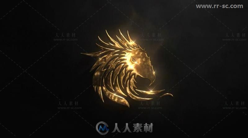 豪华神奇粒子上升聚合标志展示Logo演绎AE模板 Videohive Luxury Particle Logo 20...