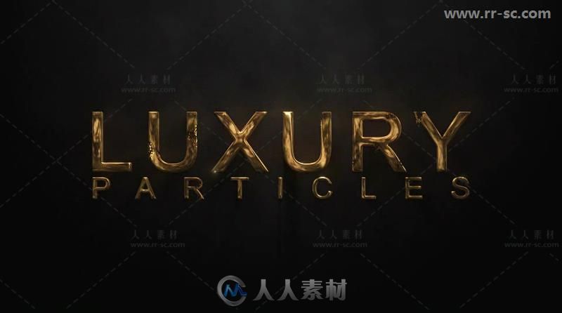 豪华神奇粒子上升聚合标志展示Logo演绎AE模板 Videohive Luxury Particle Logo 20...