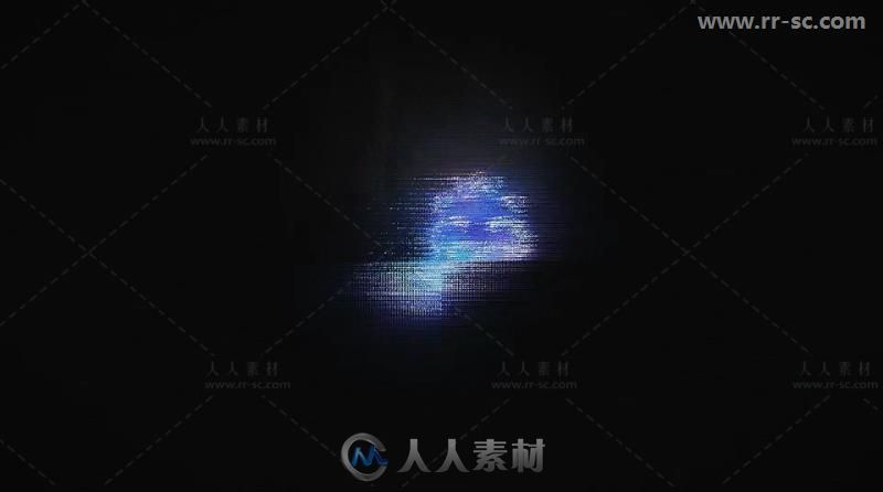 信号失真故障效果能源标志展示Logo演绎AE模板 Videohive Glitch Energy Logo ...