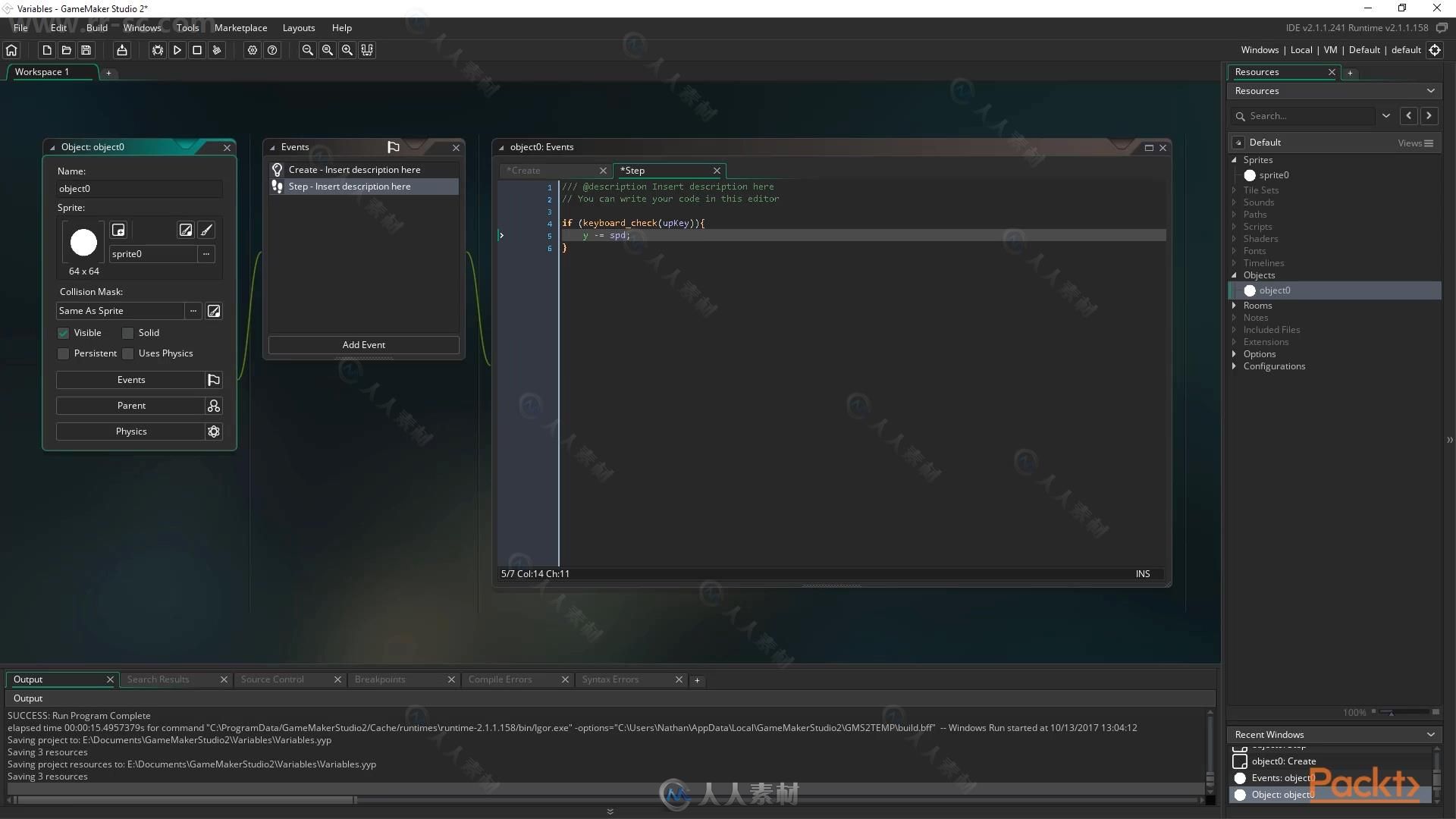 GameMaker Studio 2游戏制作变成技术训练视频教程