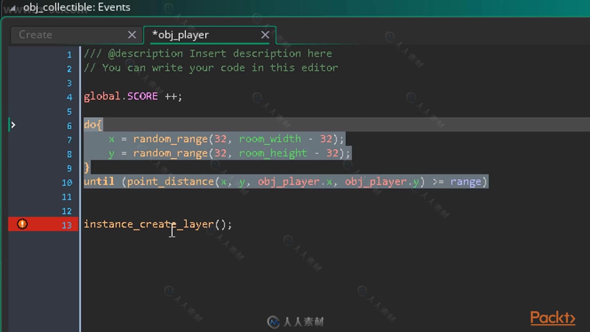 GameMaker Studio 2游戏制作变成技术训练视频教程