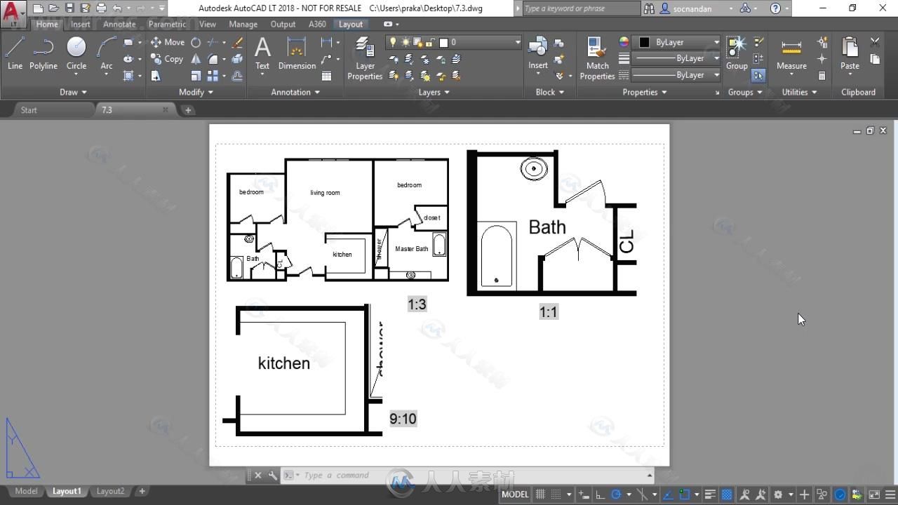 AutoCAD LT 2018基础核心训练视频教程