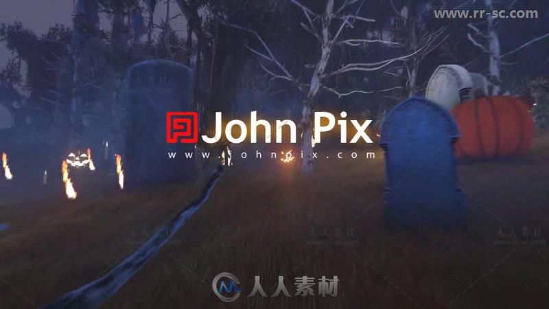 恐怖简单的万圣节开场视频包装AE模板 Videohive Halloween Intro 18496541