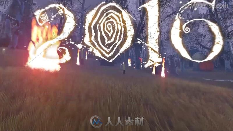 恐怖简单的万圣节开场视频包装AE模板 Videohive Halloween Intro 18496541