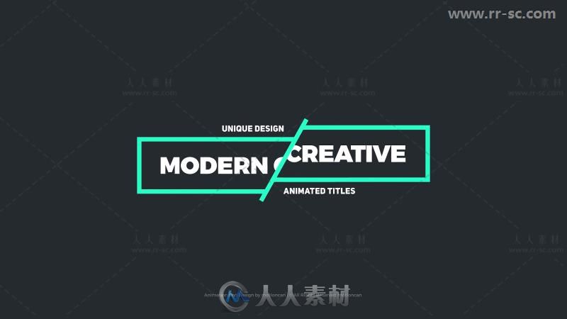 简单独特的企业文字标题排版动画展示AE模板 Videohive Titles Animation 20625695