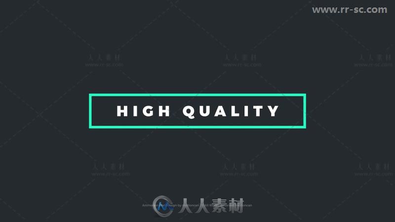 简单独特的企业文字标题排版动画展示AE模板 Videohive Titles Animation 20625695