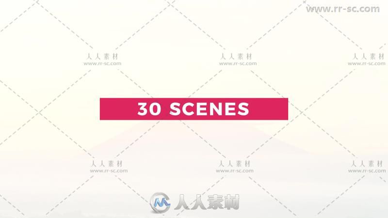 干净迷你简约企业文字字幕标题排版动画AE模板 Videohive Titles Animation 20676995