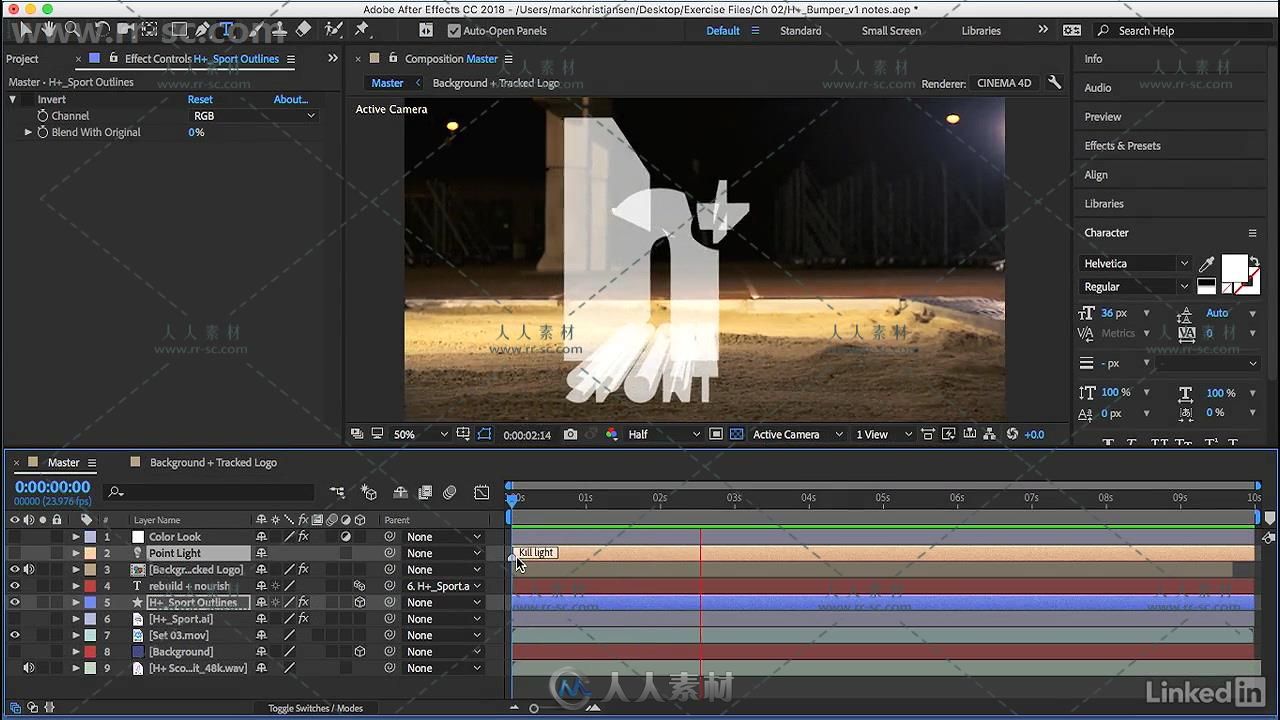 After Effects CC 2018基础技能训练视频教程