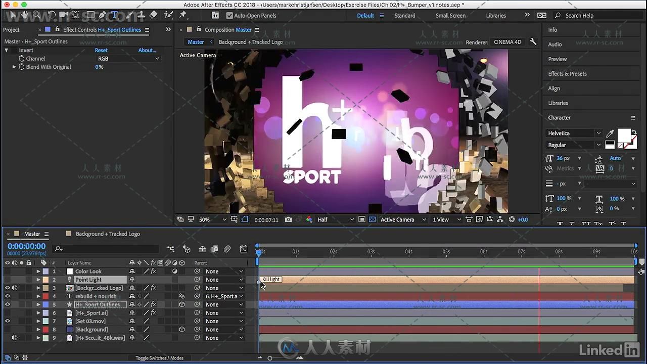 After Effects CC 2018基础技能训练视频教程