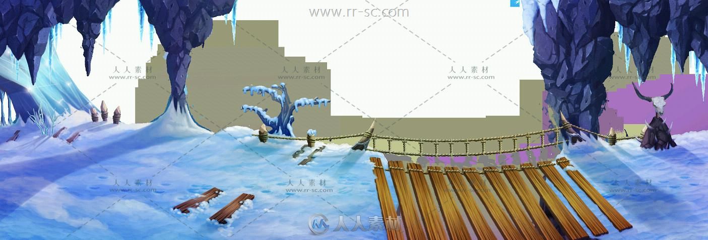 Q版西方魔幻战斗地图场景素材资源