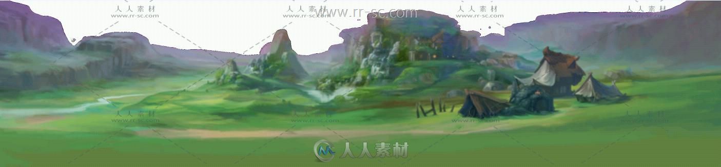 Q版西方魔幻战斗地图场景素材资源