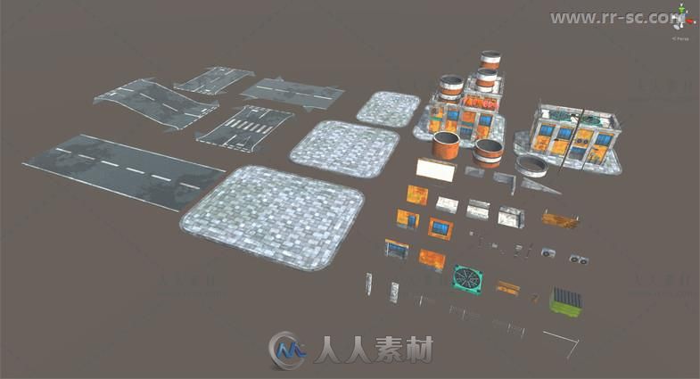 模块化环境包3D模型Unity游戏素材资源