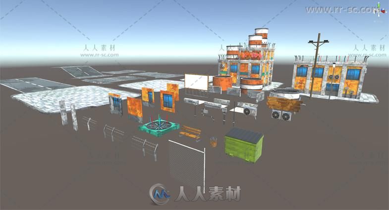 模块化环境包3D模型Unity游戏素材资源