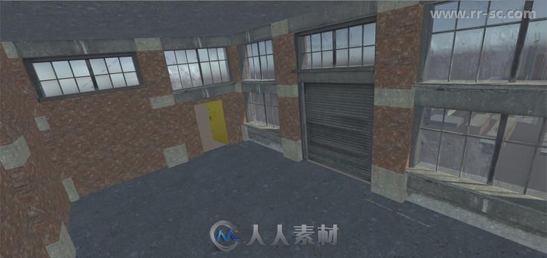 模块化建筑集工业环境3D模型Unity游戏素材资源