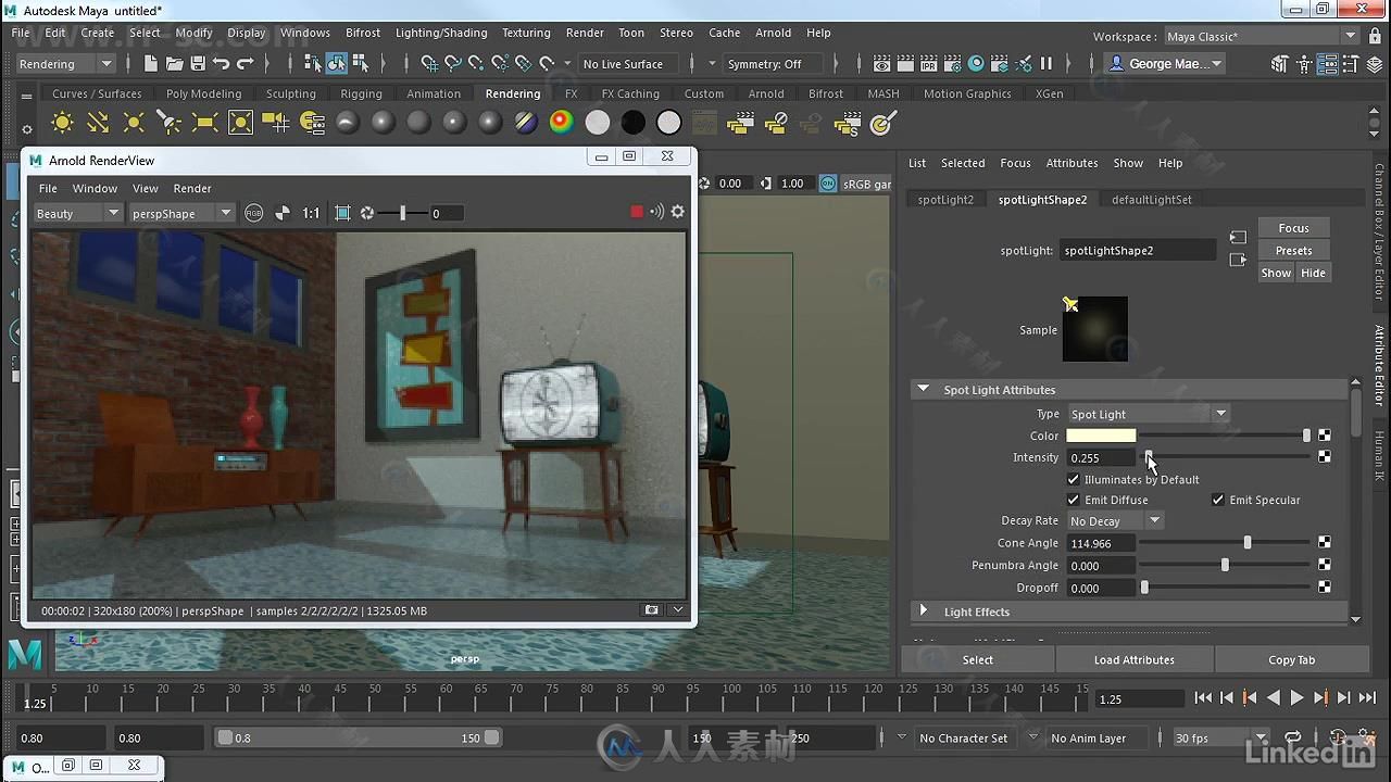 Maya 2018全面核心技术训练视频教程