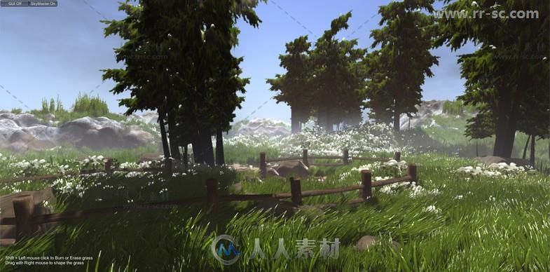 动态天空天气体积云和海洋特效脚本Unity游戏素材资源