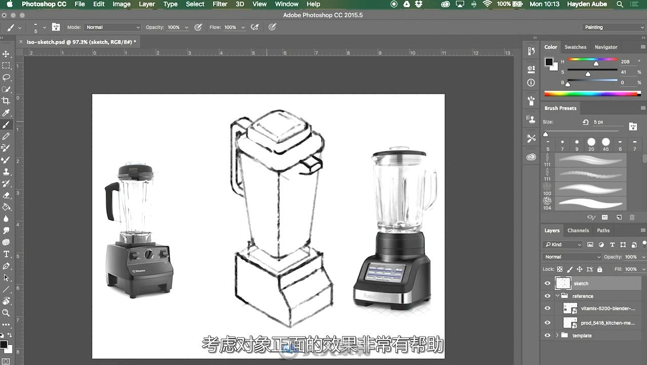 第146期中文字幕翻译教程《Isometric等距立体卡通风格设计训练视频教程》人人素材...