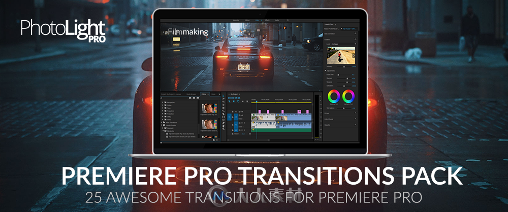 Premiere Pro影视调色特效与转场预设工具包合辑 Photo Light Pro Premiere Pro Edi...