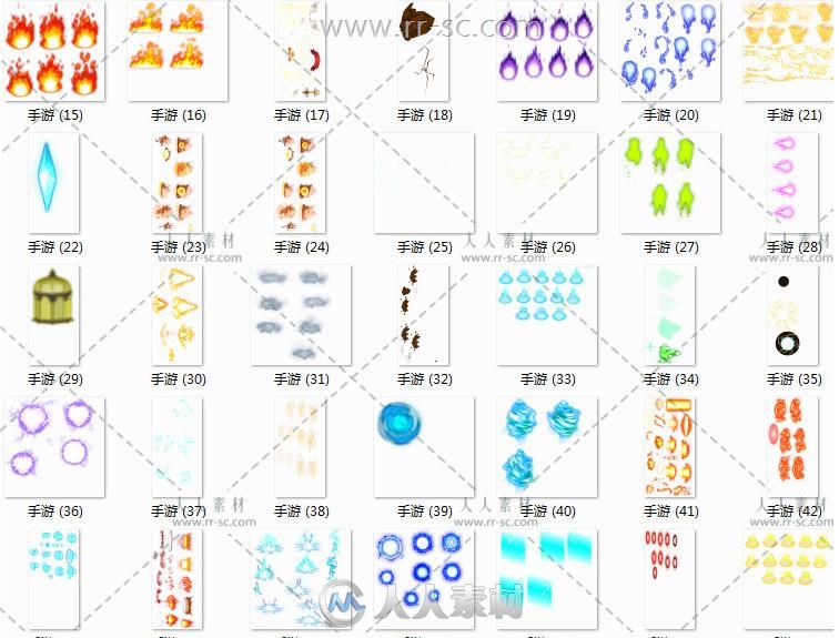 日韩Q版手游骨骼切片游戏美术素材资源