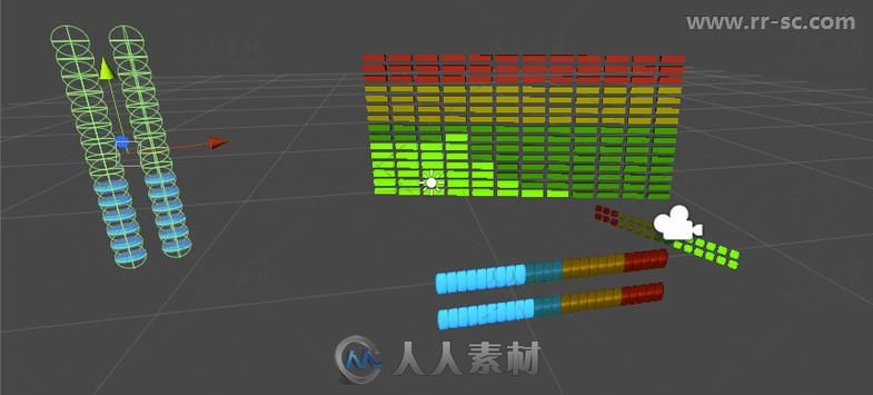 3D音量计和频谱计声音脚本Unity游戏素材资源