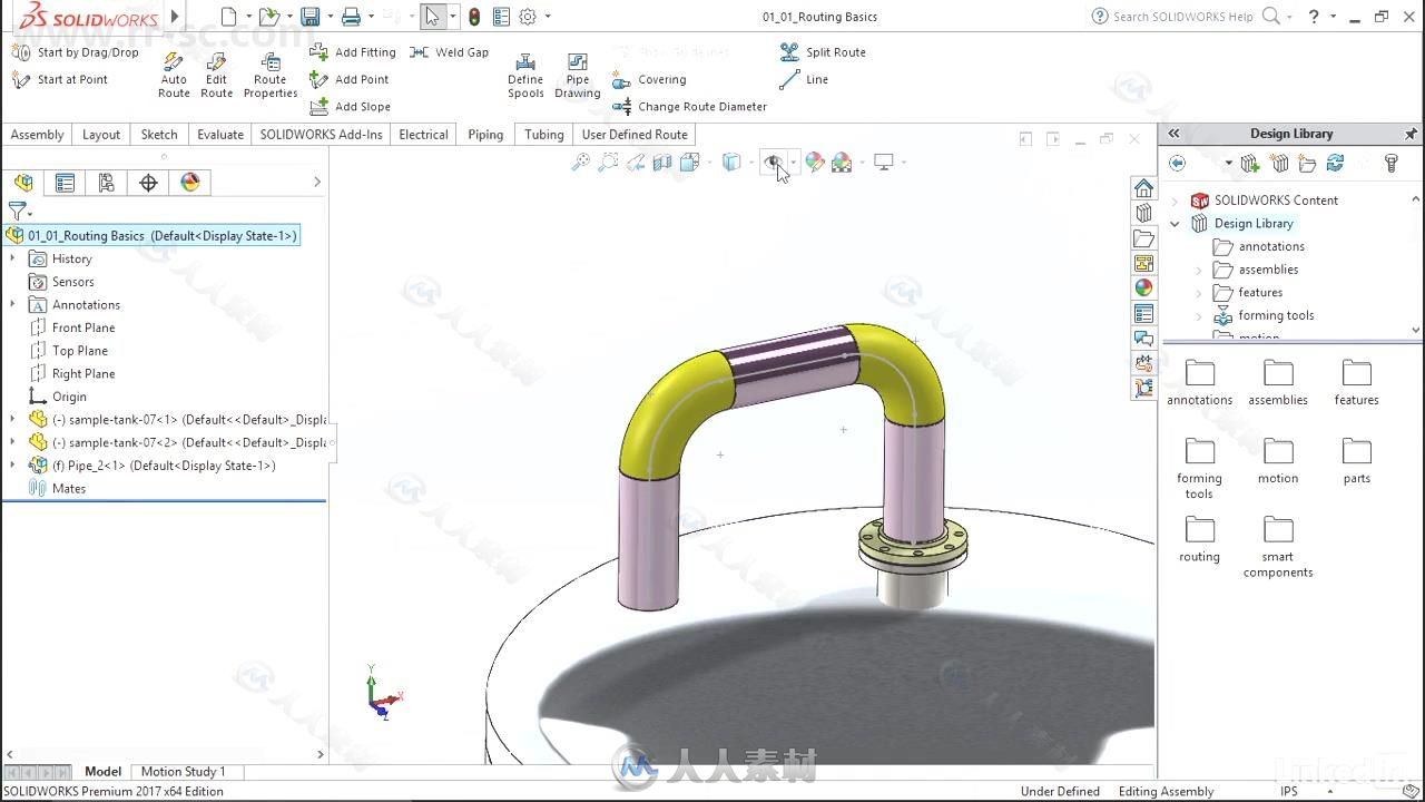 Solidworks管道管路应用设计技术训练频教程