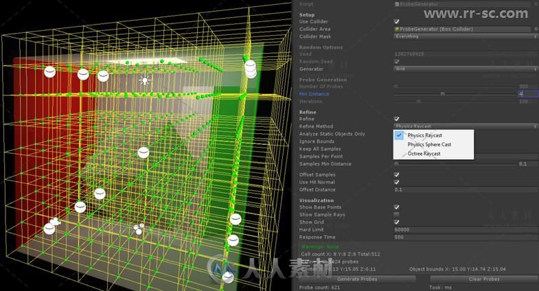 创建基于封闭体积的lightprobes工具编辑器扩充Unity游戏素材资源