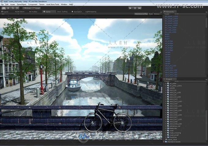 现代城市环境3D模型Unity游戏素材资源